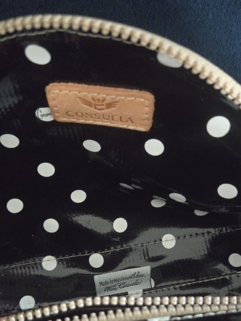 Leopard Print Dome Cosmetic Case in Beige and Black *SOLD OUT ONLINE* - Picture 9 of 12